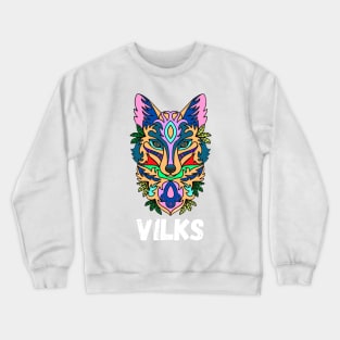 Vilks latviski latviešu valoda Crewneck Sweatshirt